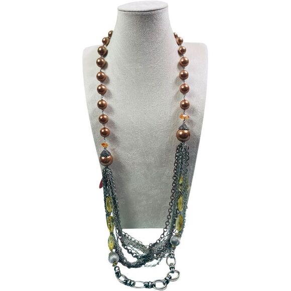 Chico's Multilayer Statement Necklace - Picture 3 of 13